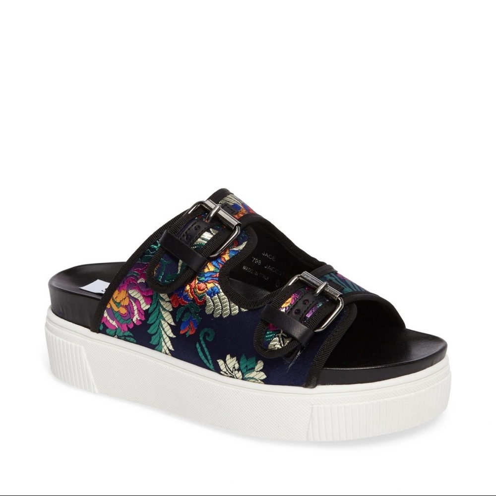 Steve Madden Jace Embroidered Platform Sandal